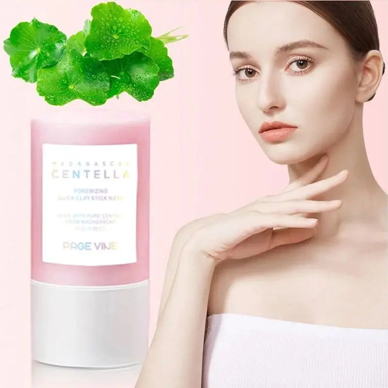 Pink Salt Facial Cleansing Mud Stick Soften Old Keratin Clean Pores Skin Softening Moisturizing Improve Skin Texture Solid Mask