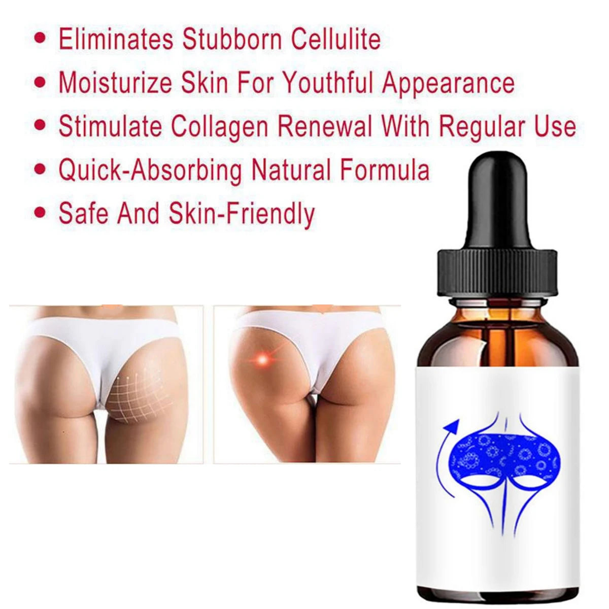Rich Bum Buttocks Essential Oils Effective Hip Lift Up Butt Lift Bigger Buttock Cream Enlargement Body Care Oil Firming Skin