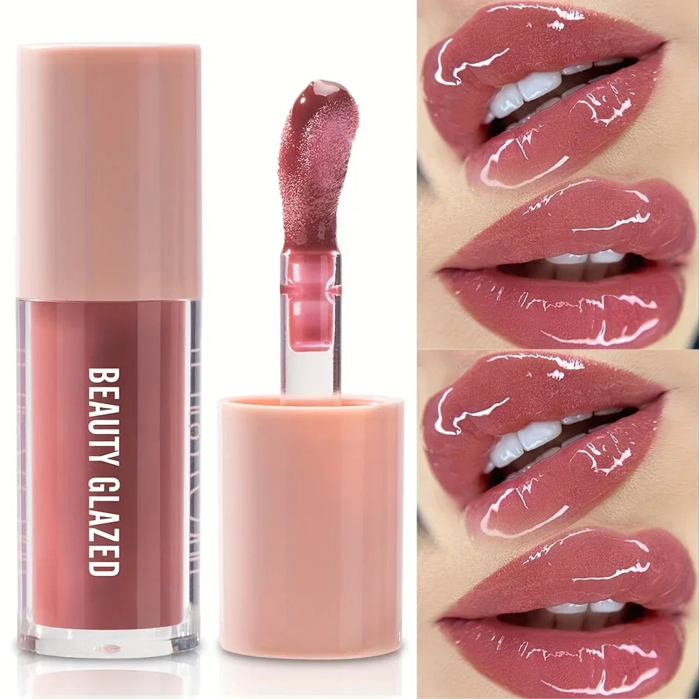 1pc Crystal Jelly Lip Oil Hydrating Plumping Lip Balm with Glossy Finish Perfect for Soft Natural Lip Plump Essence Lip Care