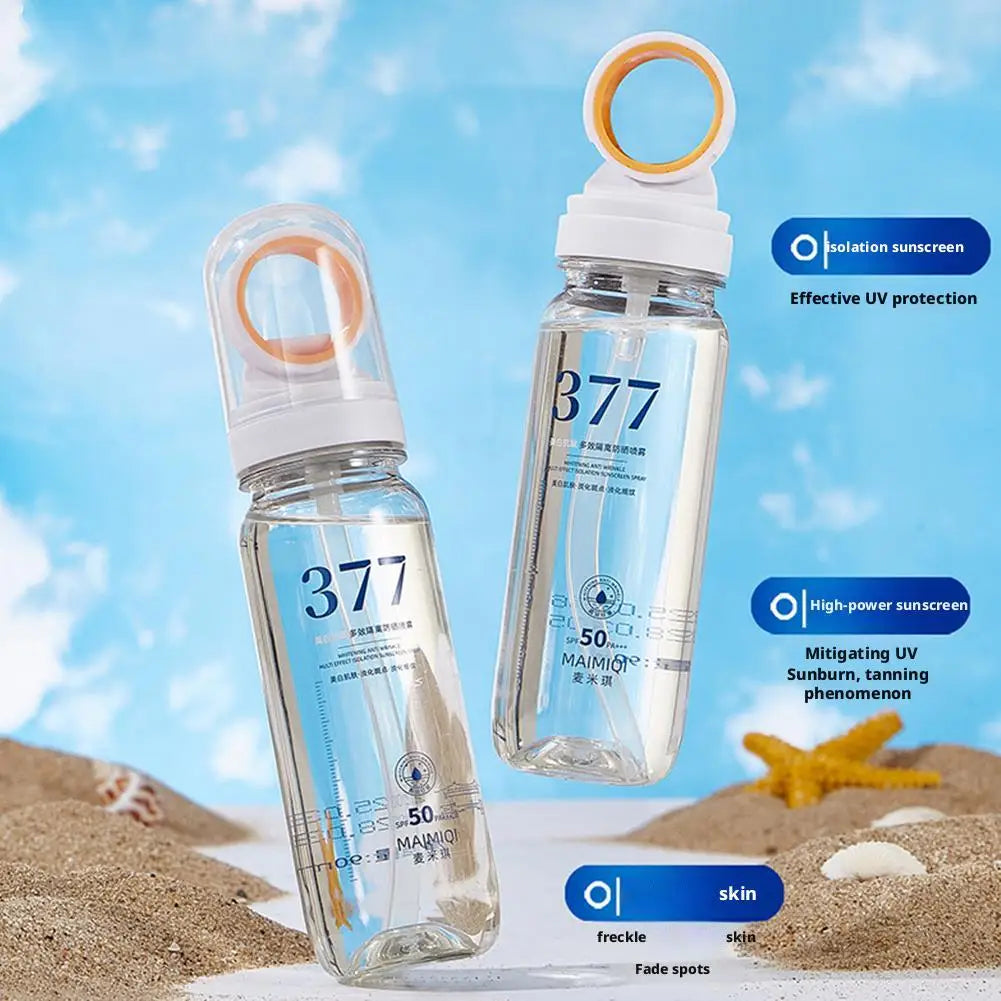 377 Sunscreen Spray SPF50+ Anti-aging Anti Wrinkle Moisturizing Whitening Sunscreen Spray Facial Body Neck Skin Care Spray 2025