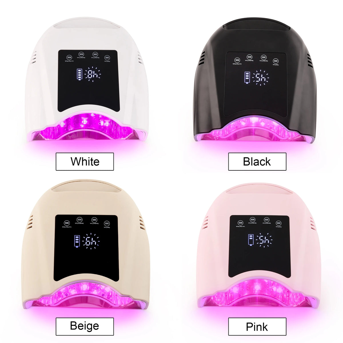 Rechargeable 98W Pro Cure LED Nail Lamp Dryer Portable Machine Nail Red Light UV LED Lamp Curing Gel
