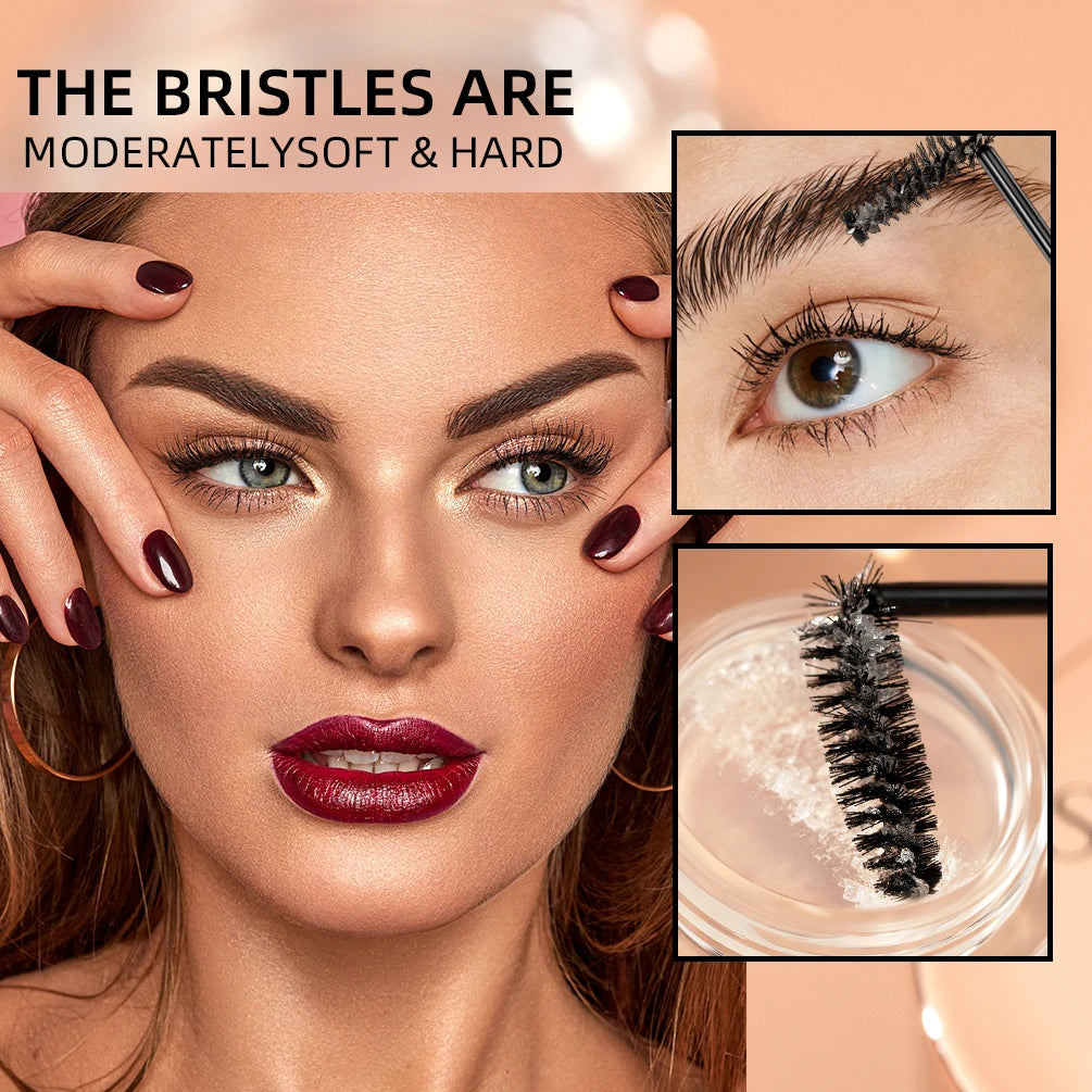 QIBEST Transparent Eyebrow Styling Gel Molding Wax Waterproof Refreshing Durable Natural Colorless Eyebrow Gel Wax Eyes Makeup