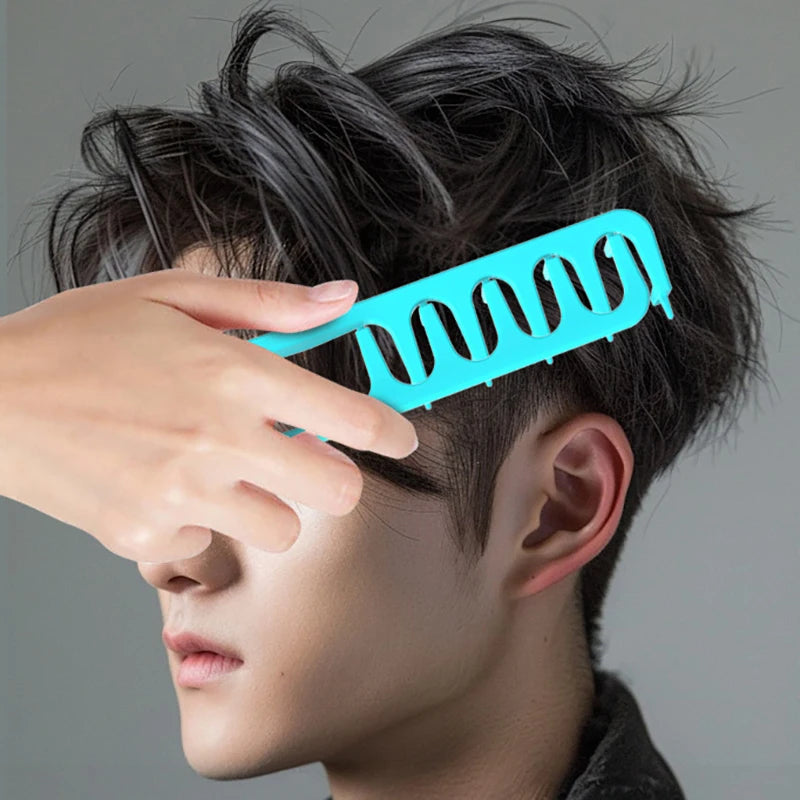 Volumizing Wide-Tooth Hair Styling Comb Curling Tools Fluffy Texture for Men Ideal for All Hair Types Hairstyling Tools