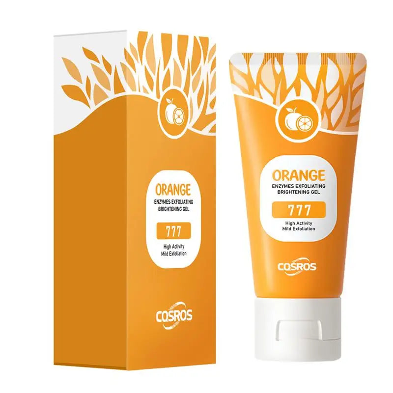 50g Orange Exfoliating gel for facial body scrub skin cleaning Gentle Orange Facial Scrub Body Cleansing Gel Dead Skin Remover