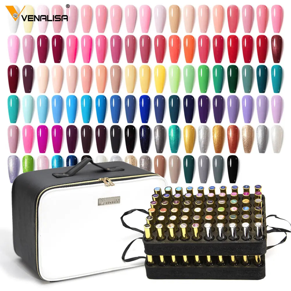 120pcs*12ml Venalisa Gel Polish Set Vernish Color Gel Polish TPO FREE Color For Nail Art Design Whole Set Nail Gel Enamel Kit