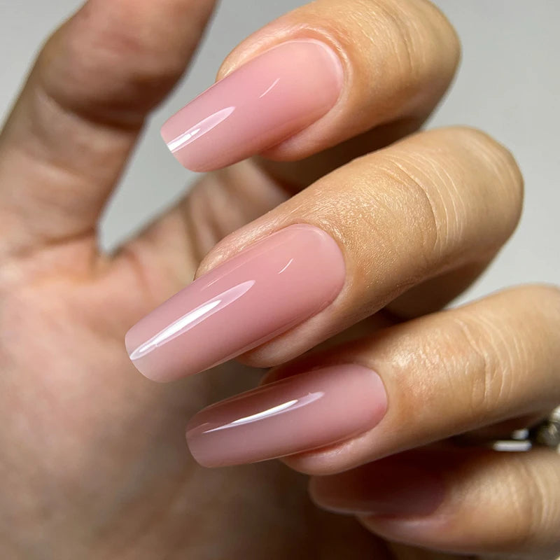 MSHARE Dark Pink Jelly Gel Builder Nails Extension TPO Free Gel Nail Construction 50ml Hard Building Nail UV LED Gel