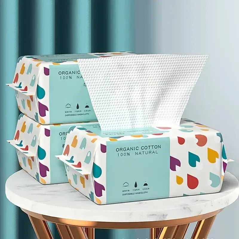 30pcs Disposable Thick Cotton Face Towel Make Up Soft Removing Wipes Dry Cleanser Towelettes for Skin Care Dry and Wet Use