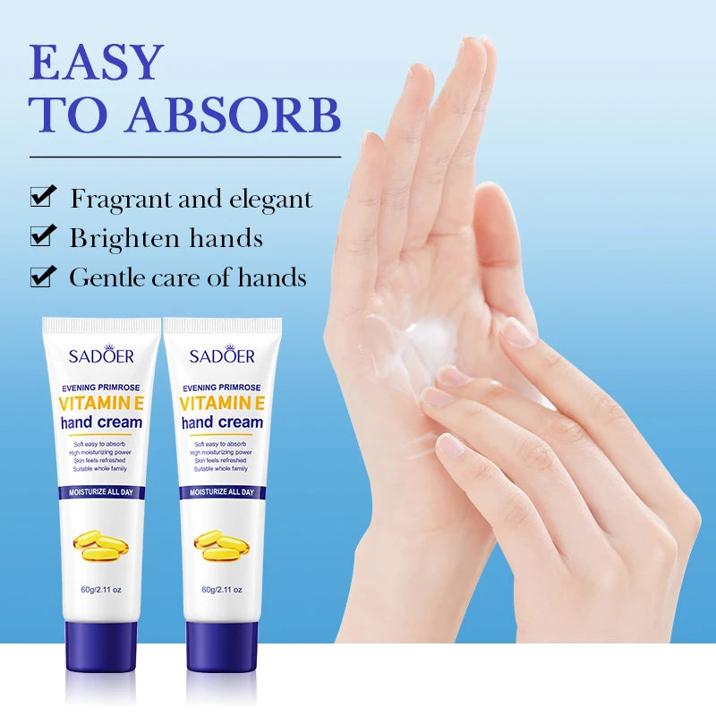 Vitamin E Nourishing Hand Cream Wrinkle Remover Exfoliating Anti-aging Repair Hand Lotion Whitening Moisturizer Beauty Skin Care