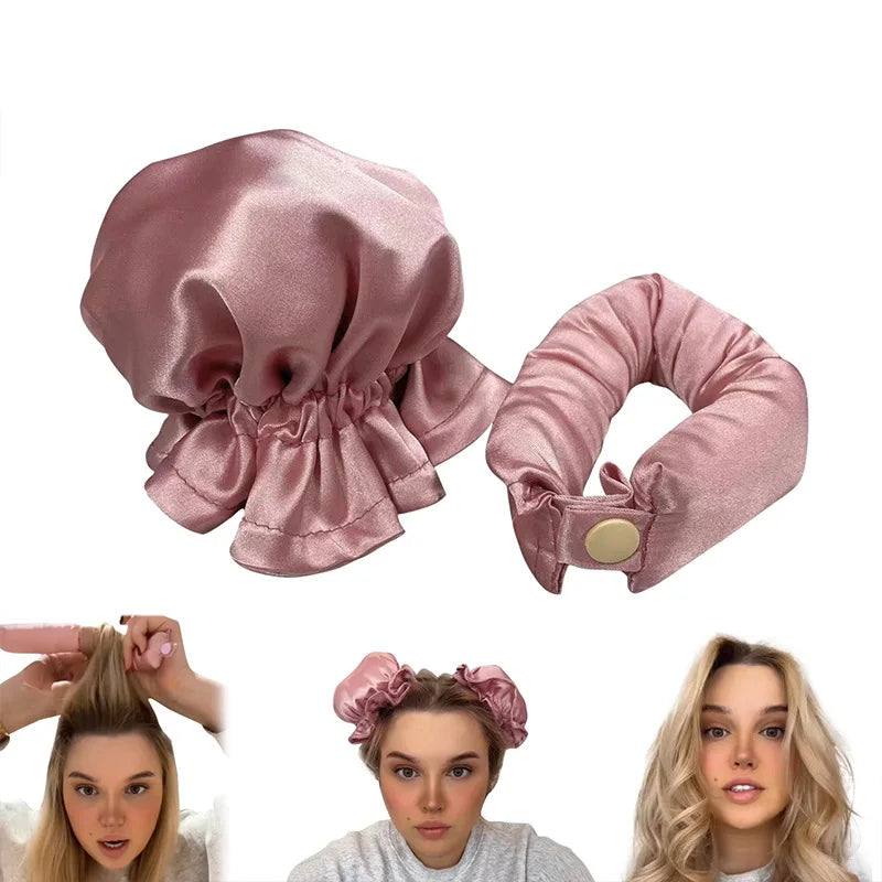 2/4pcs Sleeping Heatless Curling Rod Set Curls Soft Hair Rollers No Heat Hair Curler Headband Hair Curlers Styling Tools