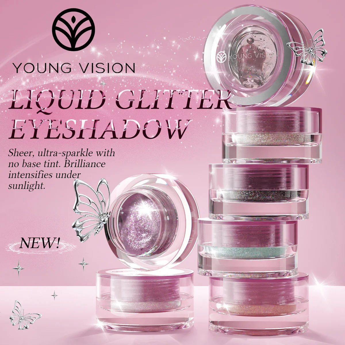 7 Color Liquid Eyeshadow Waterproof, non-sticky  rmt Highlighter & smoky eyeshadow with vivid color payoff Cosmetics