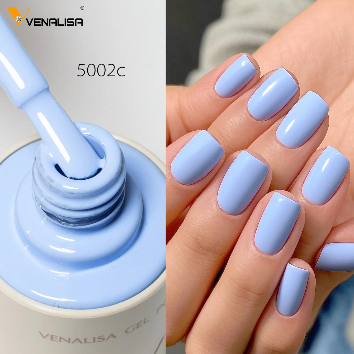 1/2/5pc 10ml VENALISA Nail Gel Polish High Quality Round Brush Soft Consistency Selfleveling  Gorgeous Color Collection Varnish