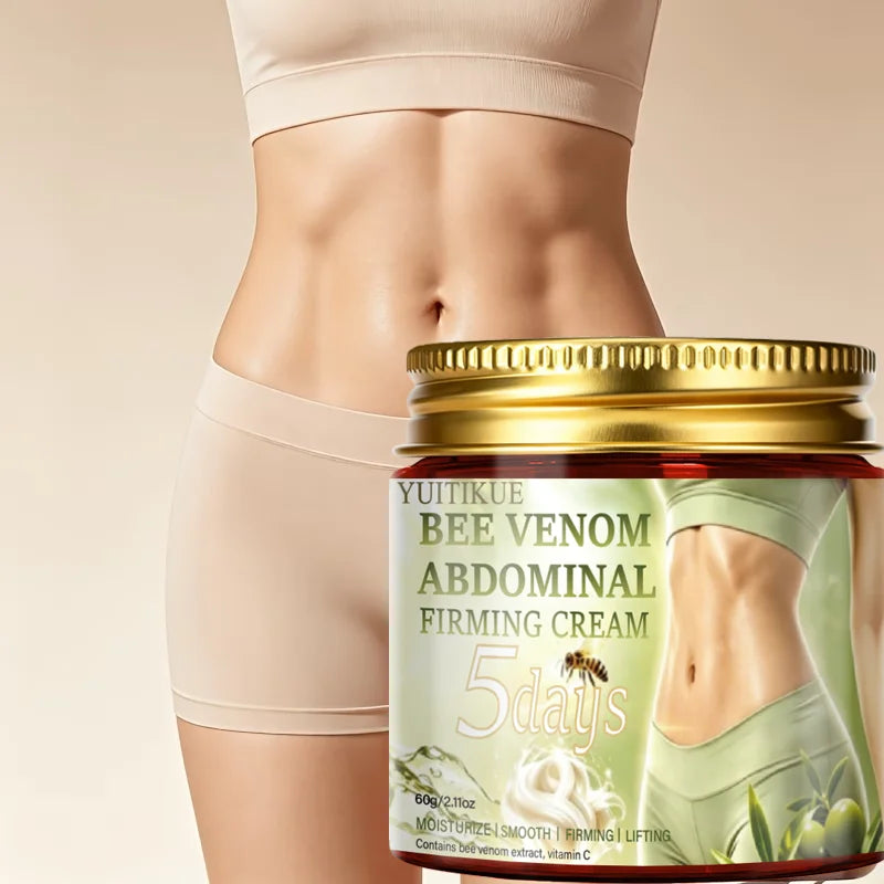 YUITIKUE 5 Days Abdominal Shaping Cream 60g Bee Venom Extract Firming Lotion Reduce Loose Skin Tighten Waist Body Care Cream