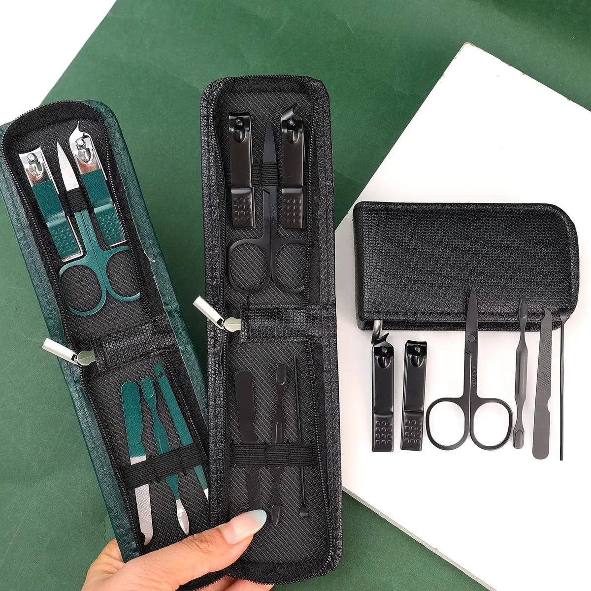 6-Piece Nail Care Set - High End Nail Scissors & Clippers for Men & Women, Portable Manicure Kit with Pouch