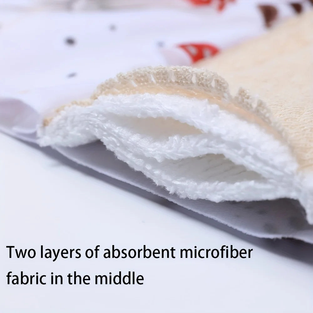 Reusable Sanitary  Napkins Washable Cotton Panty Liners Soft Cloth Menstrual Pads  4pcs Pads with 1pc Mini Wet Bag