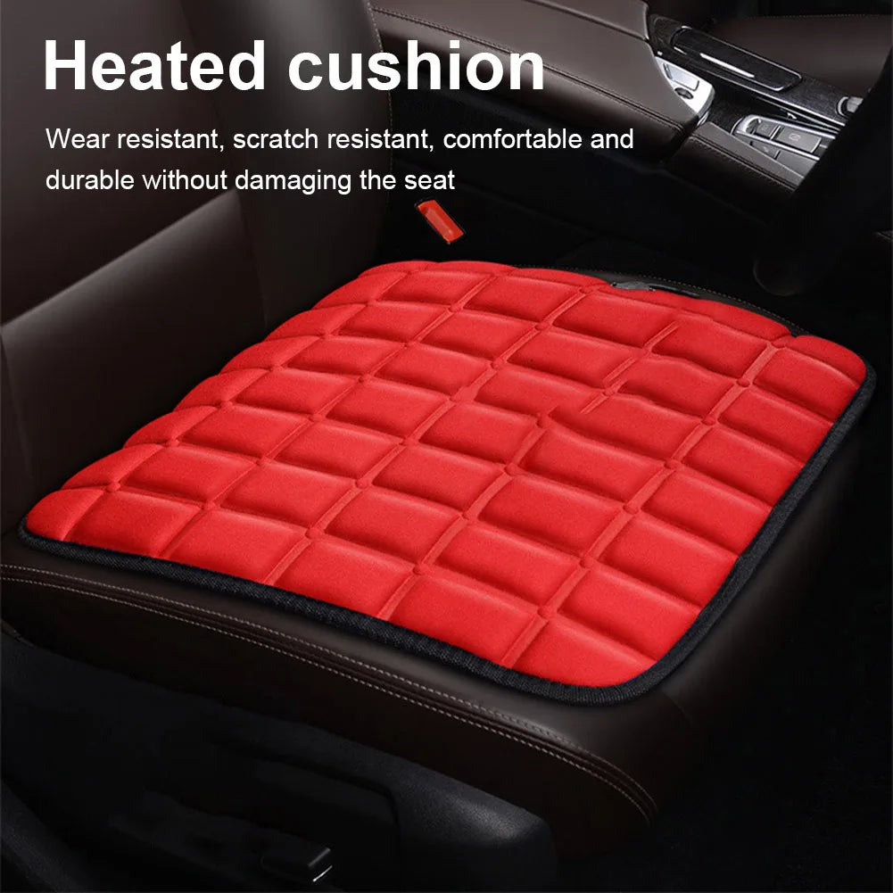 5V 12V Car Seat Heated Cover 3 Gear Temperature Electric Heating Pads 40W Car Seat Heating Pad Fast-Heating Seat Cushion