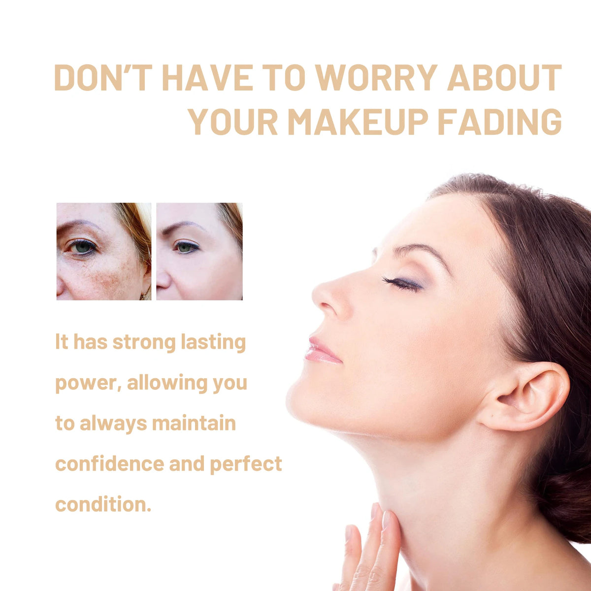 Color Changing Foundation SPF15 30ml Hydrating Long Lasting High Coverage Natural Finish Lightweight Face Makeup All Skin Types