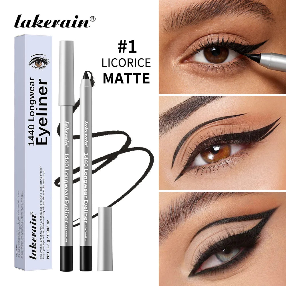 Waterproof Eyeliner Pen Long-Lasting Smudge-proof Transfer-proof Smooth Application Perfect Eye Makeup Beauty Cosmetics