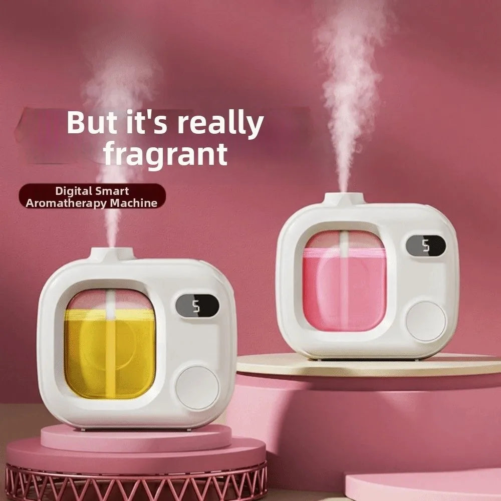 With 45ML Essential Oils Aromatherapy Machine Deodorization LED Display Screen Automatic Diffuser 5 Adjustable Levels