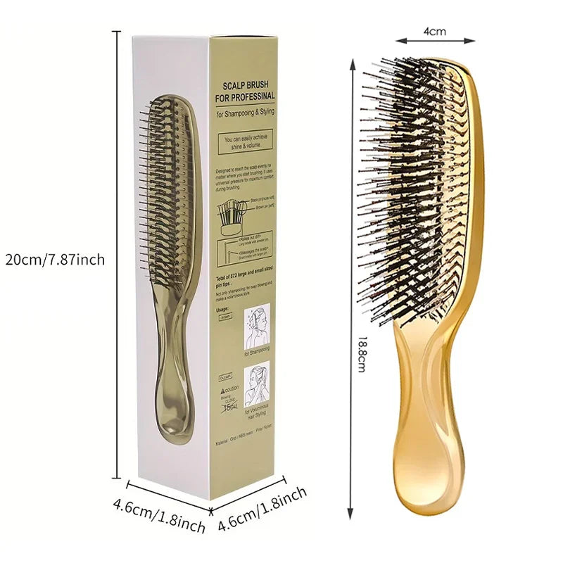 Dry And Wet Dual-use Comb  Hairdressing Scalp Massage BrushPortable Soft Anti-frizz Comb Head Massager Hair Beauty Styling Tools