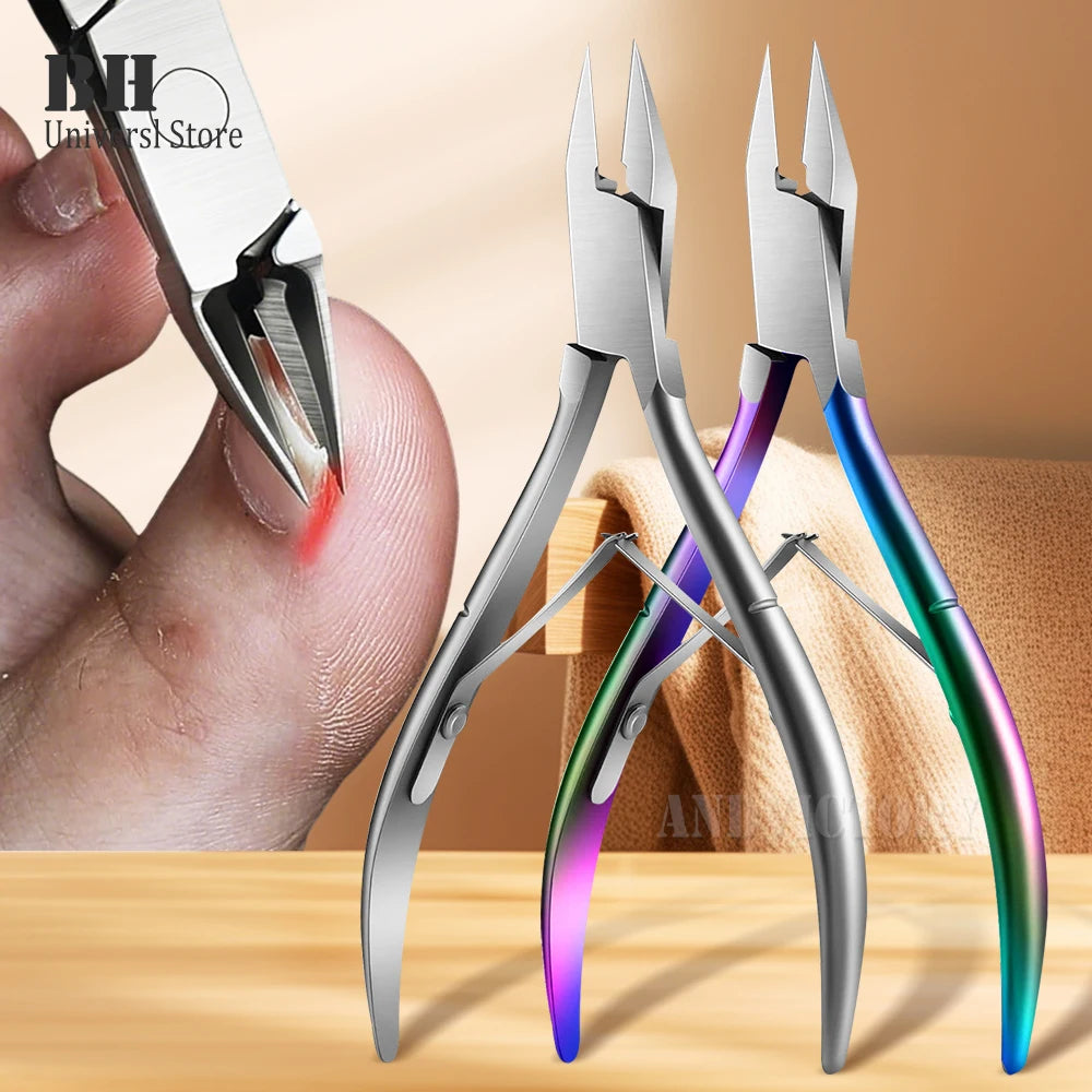 1Pc Toenail Clipper Ingrown Thick Nails Cutters Non-Slip Handle Beauty Health Professional Manicure Pedicure Accessories Tools