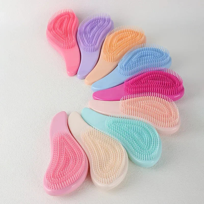 1PC Baby Kids and Women Hair Brush Combs Anti-static Massage Brush Wet Dry Bristles Handle Tangle Curly Salon Care Styling Tools