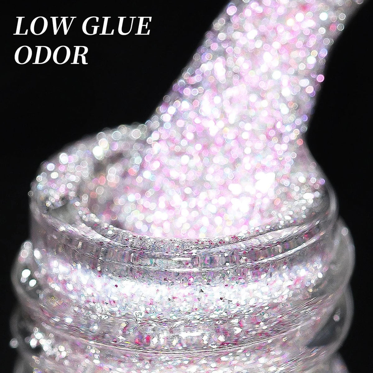 MIANEL 10ml 2026 Red Nail Reflective Glitter Gel Nail Polish Sliver Champagne Sparkling Sequin Nail Polish White Nails