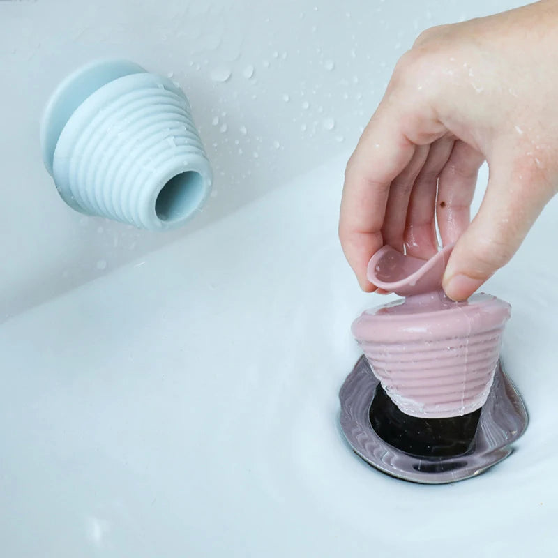 Silicone Bathtub Stopper Kitchen Bathroom Sink Drain Bath Plug Stopper For Bathroom Accessorie