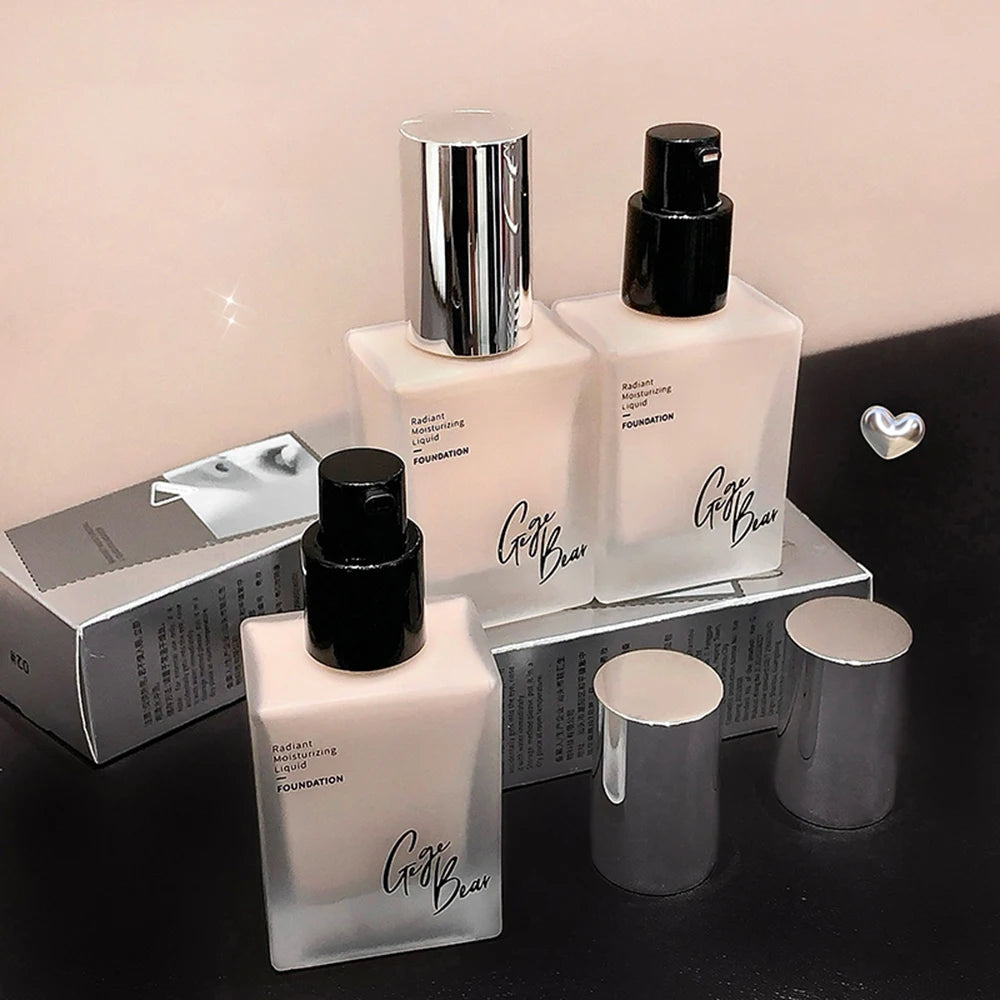 Gege Bear Light Foundation Liquid Concealer Long-lasting Moisturizing Natural Waterproof and Sweat-proof Foundation Cream