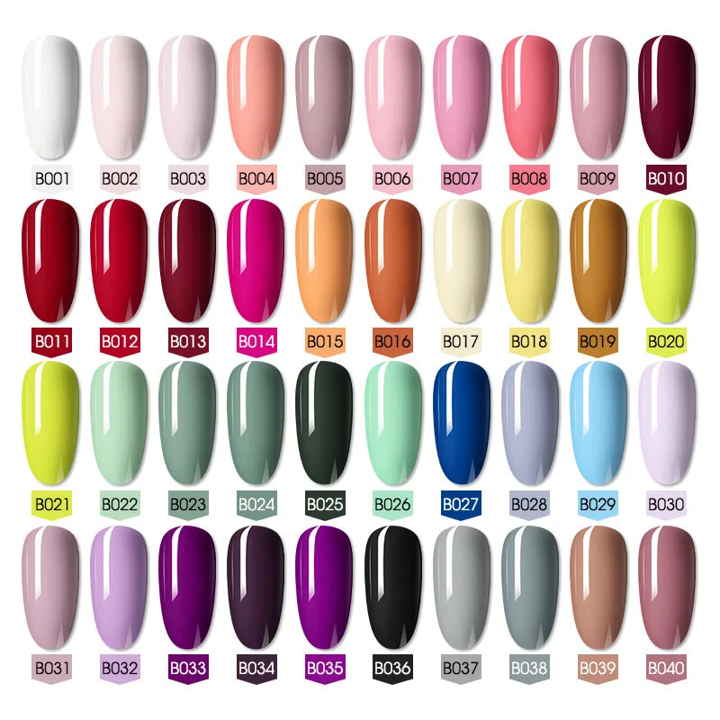 ROSALIND Nail Gel Polish Shiny Hybrid Varnish Semi Permanent Nail Art Top Base Coat Temperature Changed Gel Nail Polish