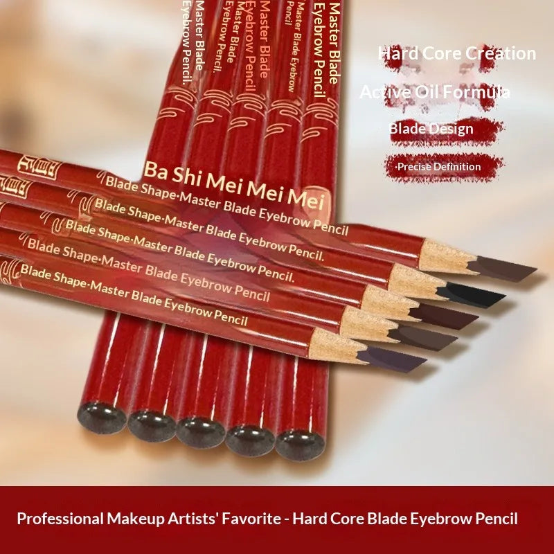 Precision Hard Core Eyebrow Pencil - Creates Natural Wild Brows with Microblading Effect, Waterproof and Long Wearing