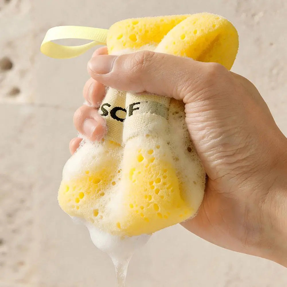 1PCS Sponge Soap Bag Bath Cleansing Foaming Net Pouch Ultra-soft Hydrophilic Sponge for Gentle Lathering Bathroom Tool