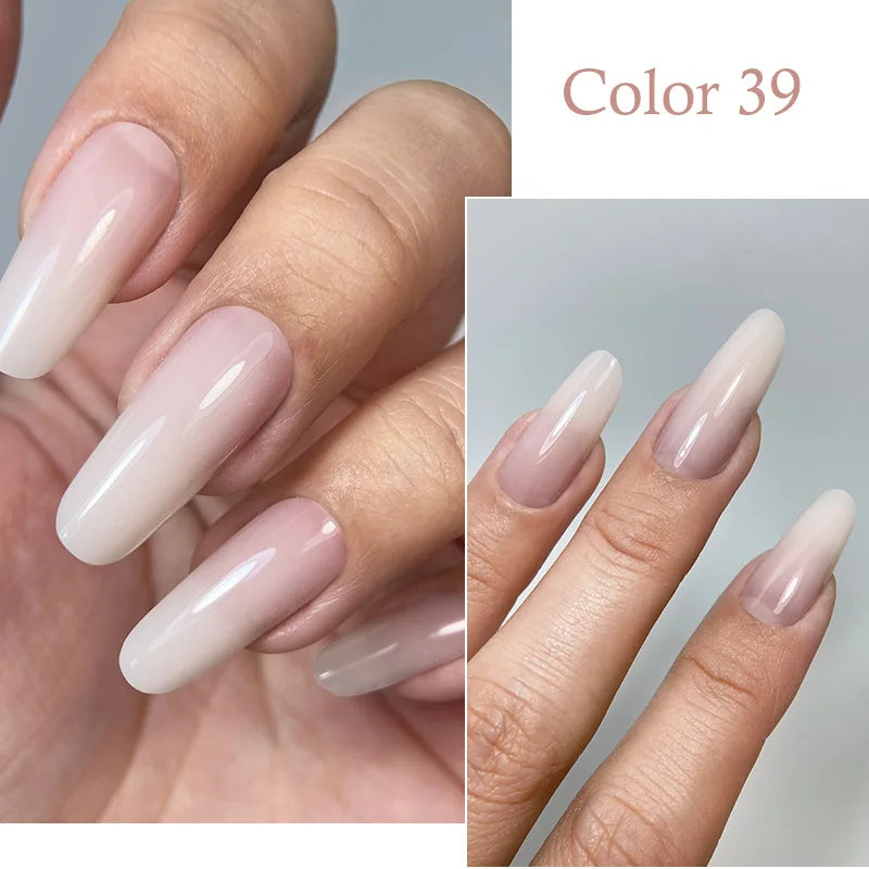 MSHARE Poly Nail Extension Gel TPO Hema Free Milky White Nails 60g Nail Extension Camouflage Quick Building Finger 60ml