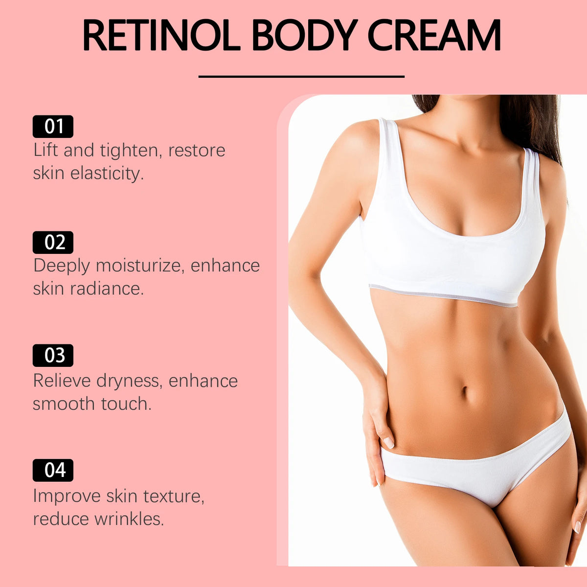 Retinol Firming Body Cream Anti-Wrinkle Tightening Improve Sagging Skin Remove Cellulite Nourish Lift Firming Moisturizing Cream