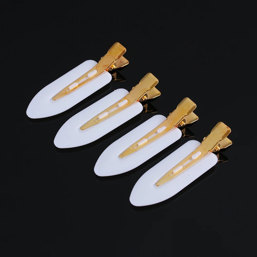 4 Pcs Seamless No Crease Barrettes Makeup Clip No Bend Hair Clip Professional Salon Styling Fixed hairpin Woman Man Hairdressing