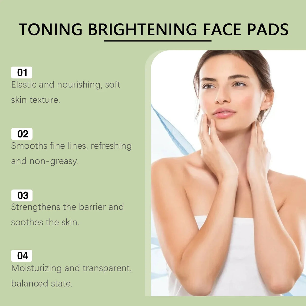 Centella Asiatica Facial Toner Pads Dark Spots Removal Anti Wrinkle Sensitive Skin Barrier Repair Snail Mucin Serum Cotton Pads