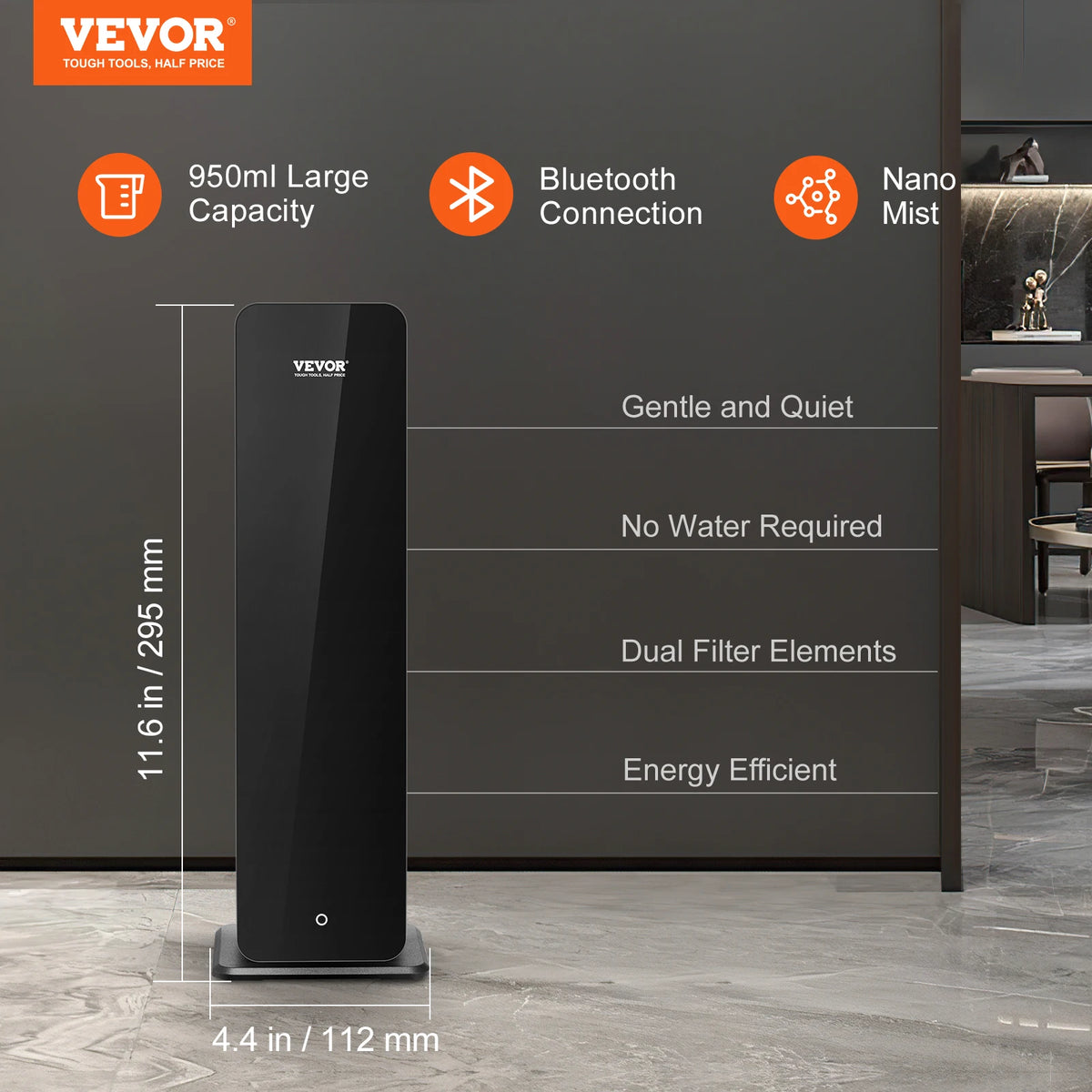 SucceBuy Bluetooth Smart Cold Scent Air Diffuser 3000sq.ft Floor Standing Aromatherapy Machine for Large Room Office Hotel