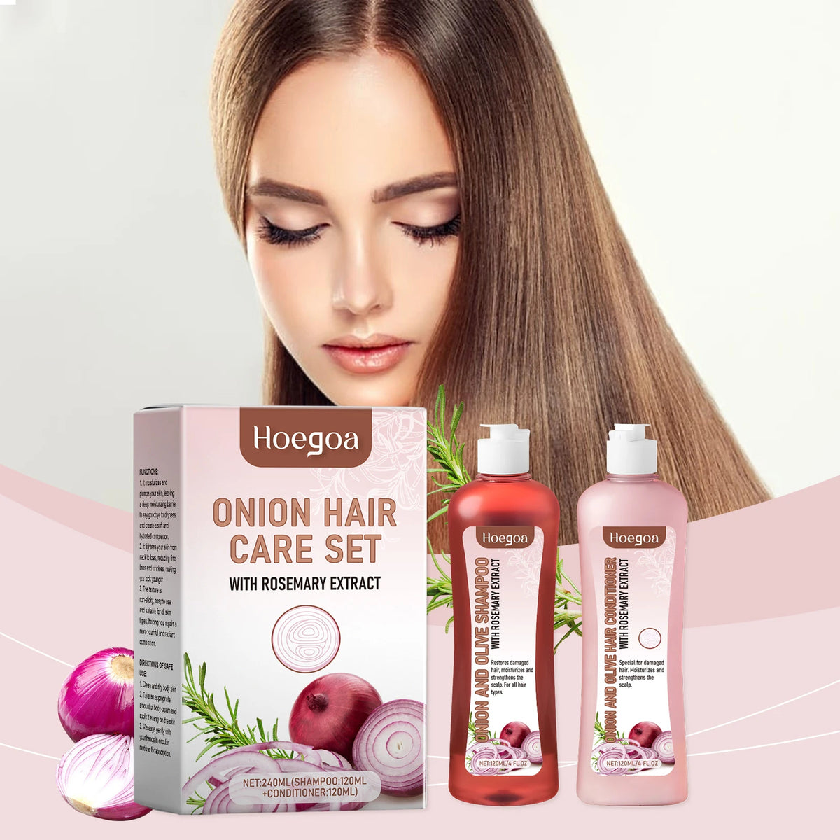 Hair Growth Shampoo Conditioner Set Repairing Strengthen Root Deep Nourish Anti Frizzy Dry Hair Oil Control Smoothing Hair Care