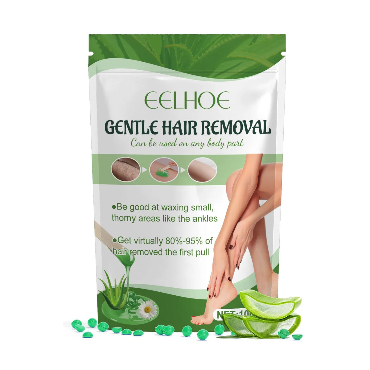 Hair Removal Wax Bead Growth Inhibitor Painless Epilator Arms Armpits Bikini Area Chest Back Legs Body Depilatory Waxing Beans