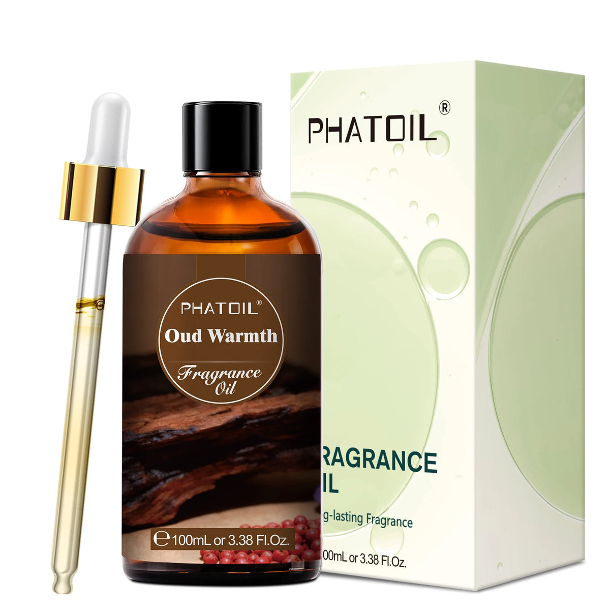 PHATOIL 100ml Oud Warmth Fragrance Oil For Diffuser Aromatherapy Vanilla Amber Teakwood Bubble Gum Coffee Aroma Fragrance Oils