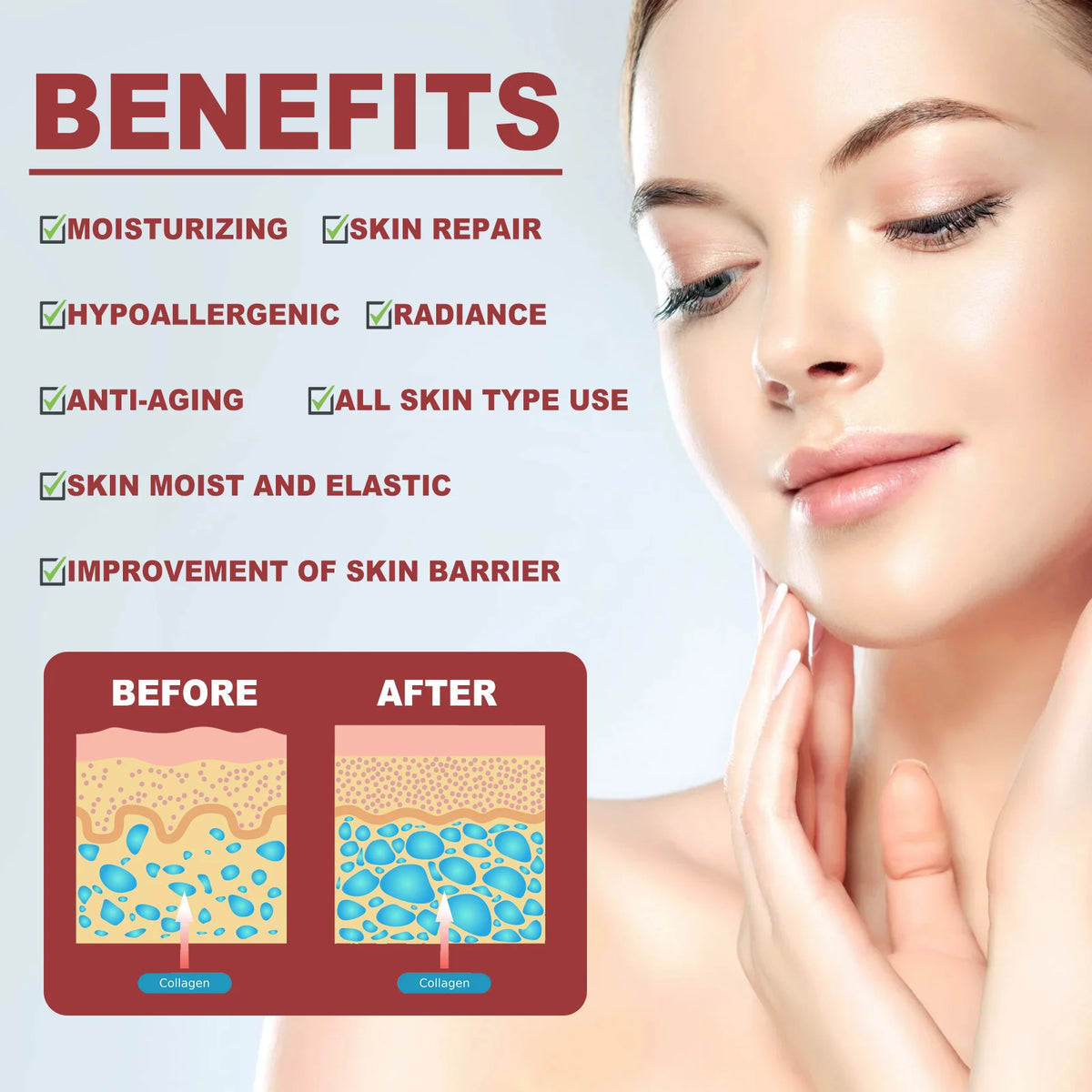 Collagen Membrane Set Paper Soluble Facial Mask Cheek Sticker Forehead Patch Fade Smile Lines Patches Tightening Skin Care