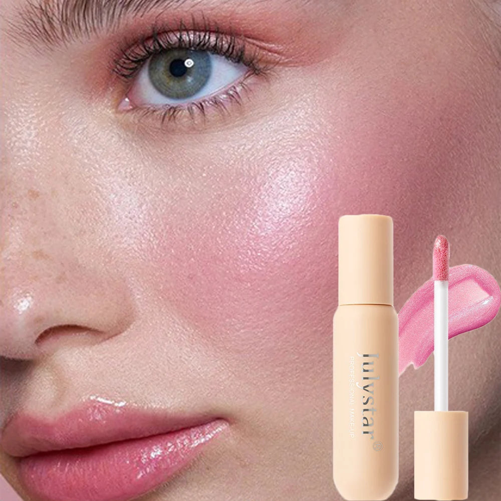 Blush Highlighter Stick Face Liquid Blusher Natural Cream Cheek Eye Tint Peach Blush Contour Brighten Cheek Rouge Cosmetics
