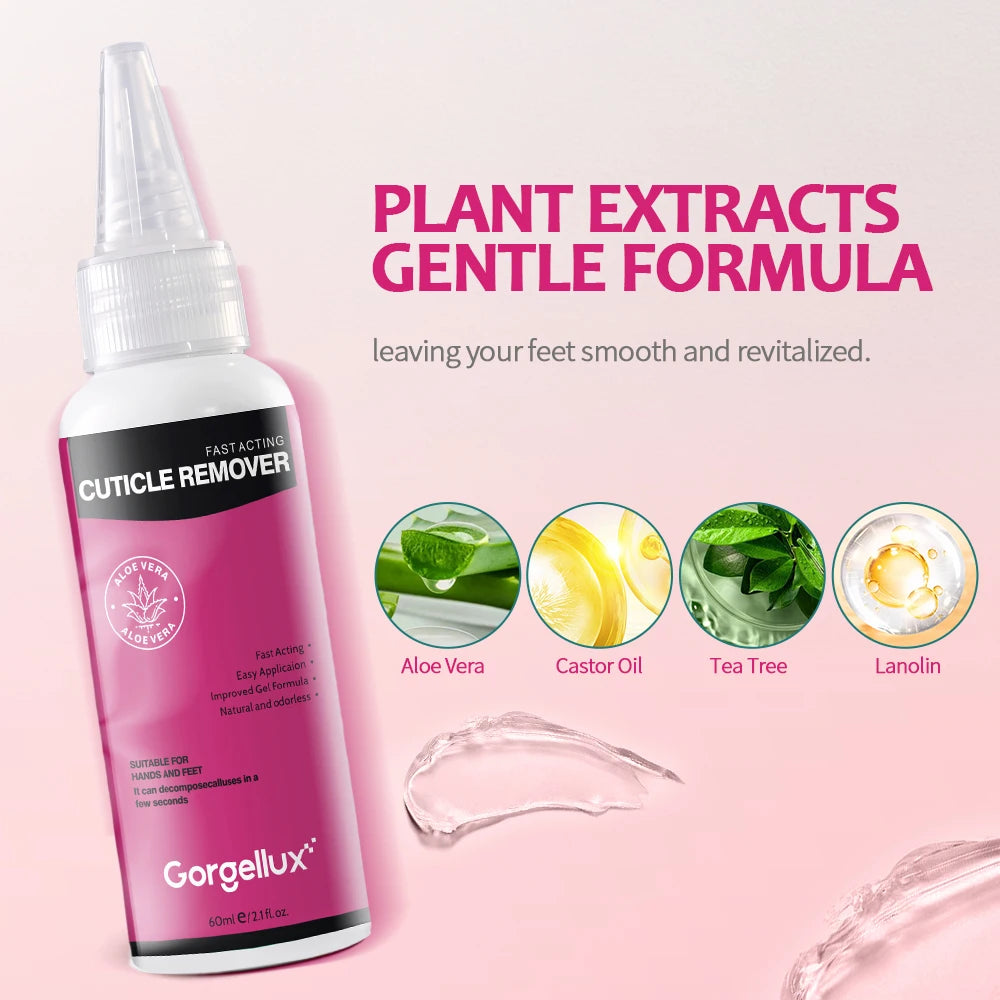 Gorgellux Foot Care Callus Softening Set Callus Removal Gel and Foot Scrub Set For Dry Rough Cracked Heels  Foot Exfoliating