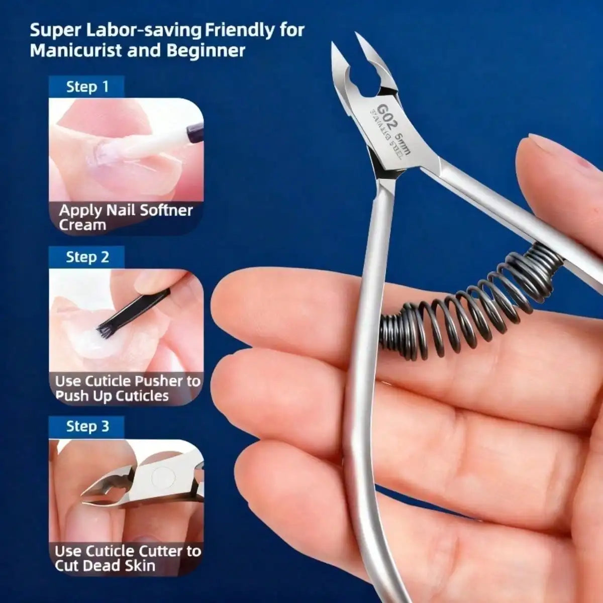 1pc Stainless Steel Silvery Dead Light Beige Pliers - Tool for Trimming Hand & Foot Dead Light Beige, Thorns & Nails
