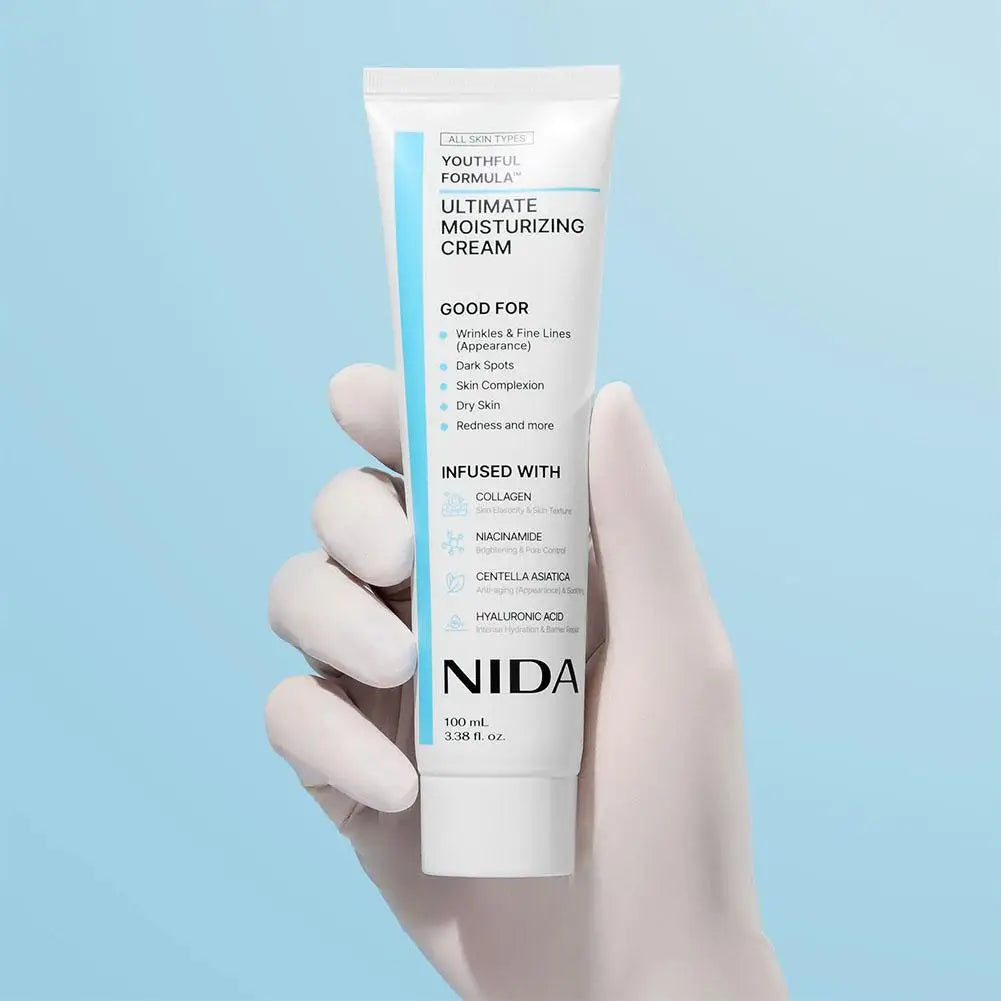 NIDA Ultimate Moisturizing Cream Anti-Aging Repairing Calming Pore Moisturizer Repair Redness Whitening Essence Skin Care