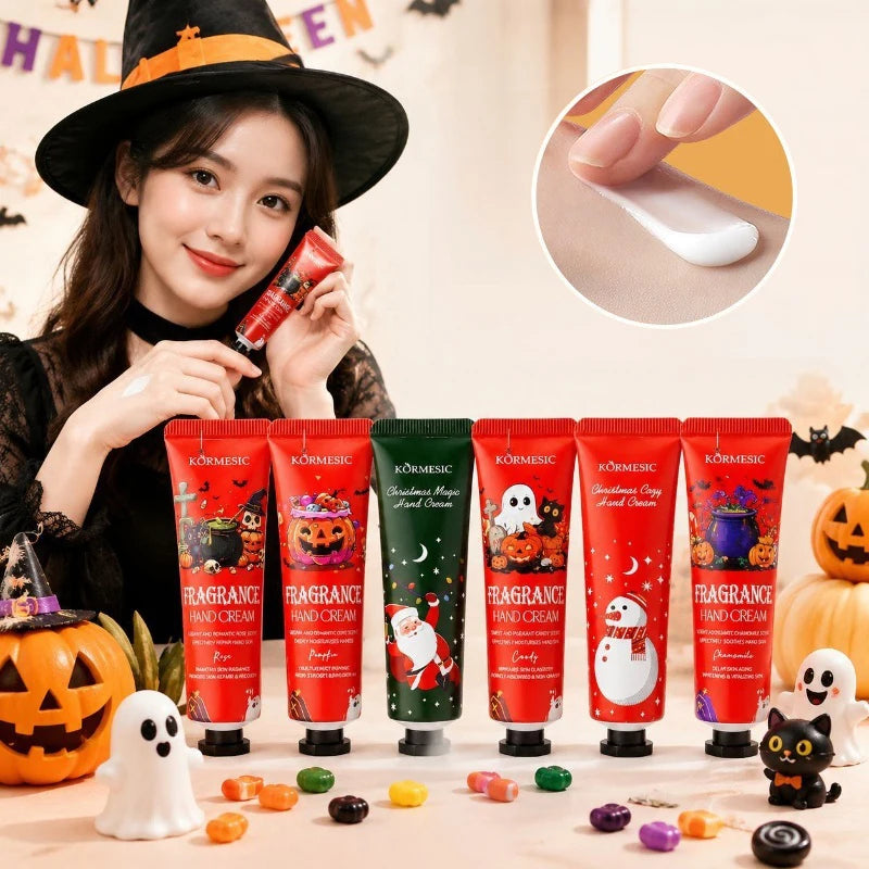 Halloween Fragrance Hand Cream 30g Gentle Hydrating Moisturizing Lotion Soothe Dry Rough Skin Nourishing Cream Cute Holiday Gift