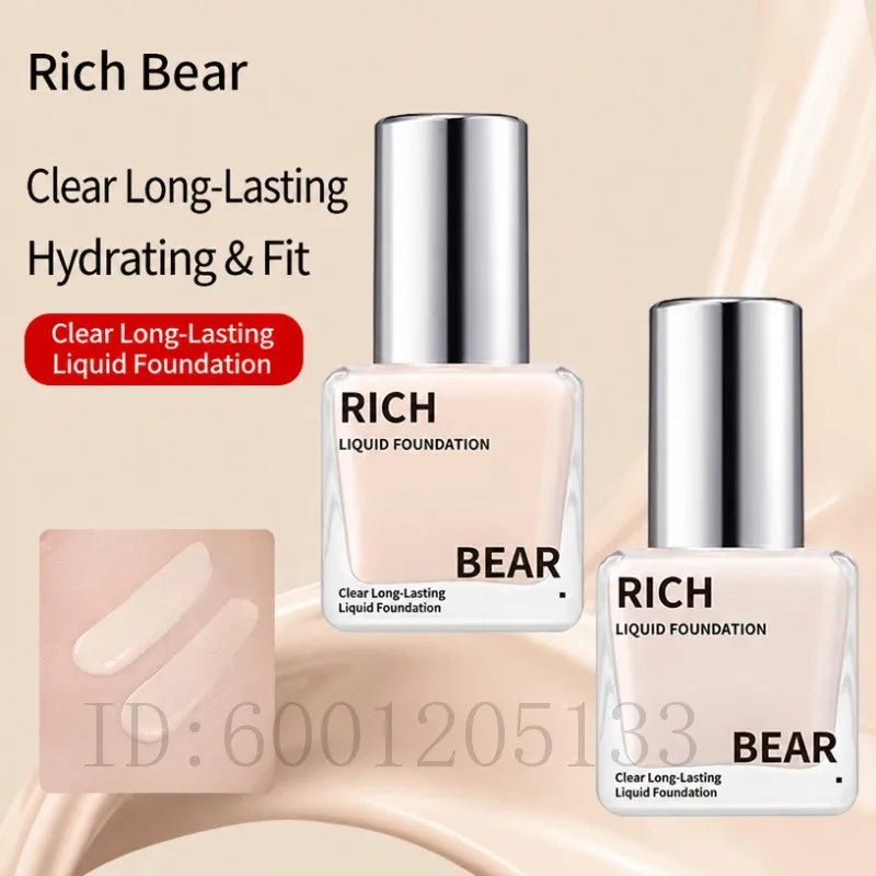 Liquid BB Cream Foundation Waterproof Concealer Full Coverage Brighten Face Moisturizing Oil-control Natural BB Cream Cosmetics