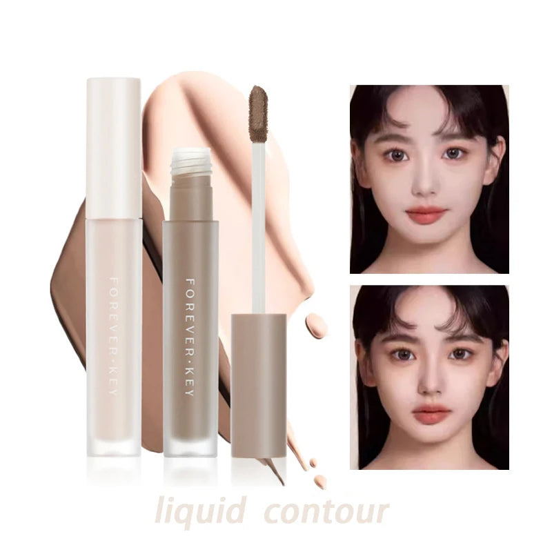 Forever Key Liquid Contour Stick Matte Hydrating Lightweight for Nose Shadow Contouring Highlighting Side Brightening Makeup