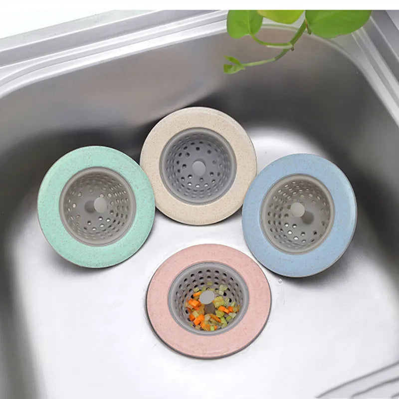Silicone Bathroom Sink Drains Bathtub Plugs Strainers Sewer Hair Filter Bath Drain Stopper Sink Floor Drain Kitchen Accessories