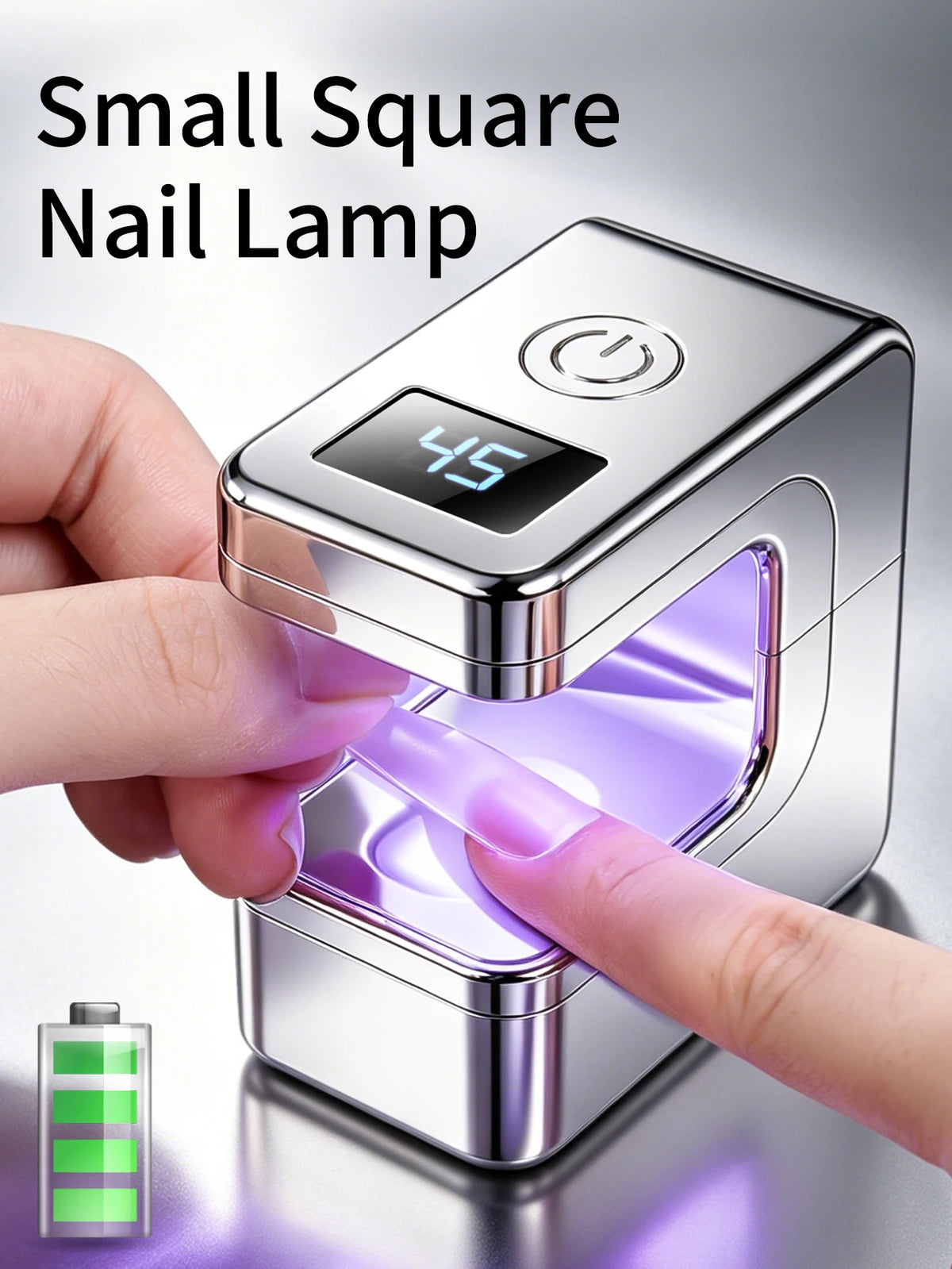 1Pc Mini Rechargeable UV LED Nail Lamp For Gel Nails，Quick Dry Nail Lamp Machine UV LEDs Gel Polish Nail Dryer Lamp Manicure