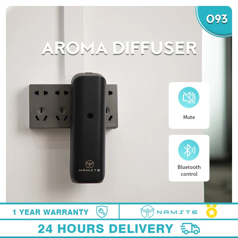 Namste Coverage 300m³ Aromatherapy Machine Electric Fragrance Diffuser Bluetooth Home Air Freshener Wall Mounted Air Purifier